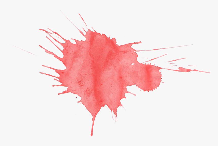 Transparent Red Splatter Png - Red Watercolor Splatter Png, Png Download, Free Download