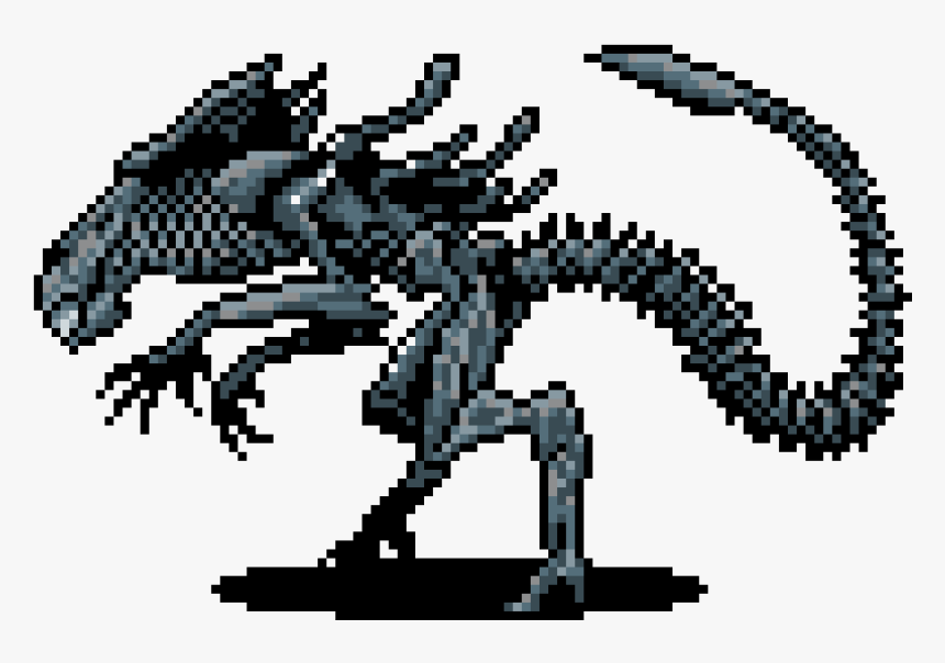 Transparent Xenomorph Png - Alien Queen Pixel Art, Png Download, Free Download