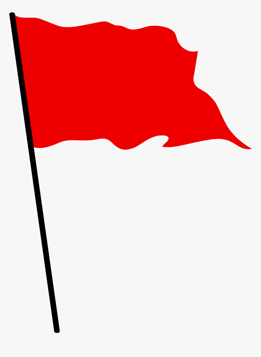 Filered Waving Flag - Red Flag Waving Png, Transparent Png, Free Download