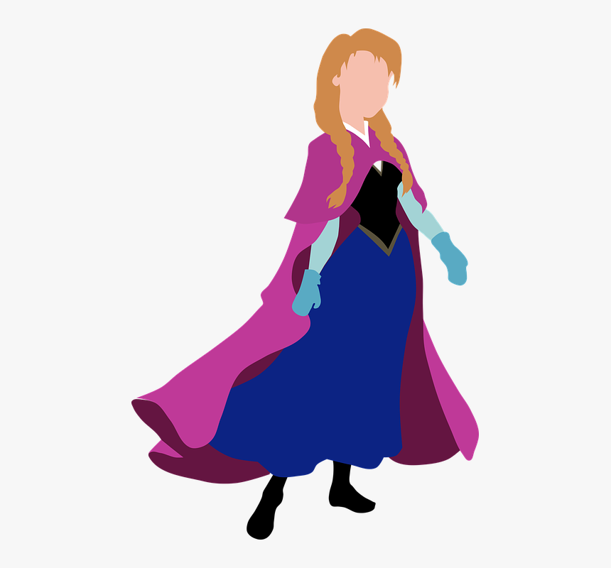 Anna, Disney, Princess, Walt Disney, Pixar, Winter - Princess Anna Vector, HD Png Download, Free Download