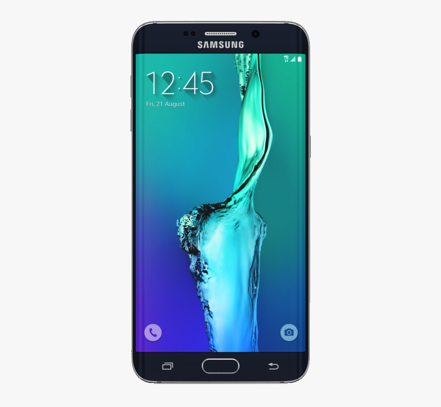 Samsung Galaxy S7 Png - Samsung S6 Edge Plus Black Sapphire, Transparent Png, Free Download
