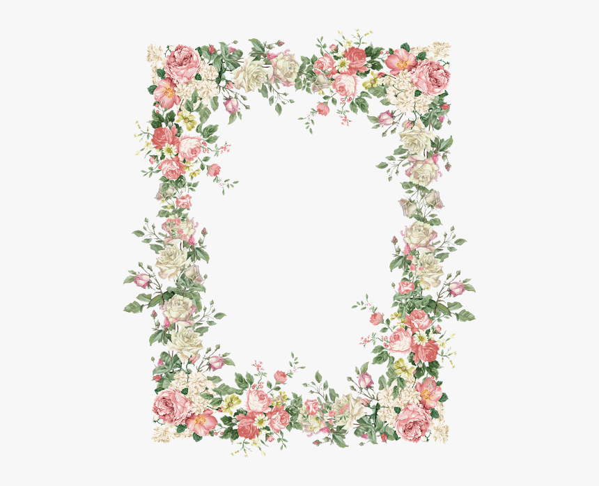 15 Vintage Floral Border Png For Free Download On Mbtskoudsalg - Floral Frame Transparent Background, Png Download, Free Download