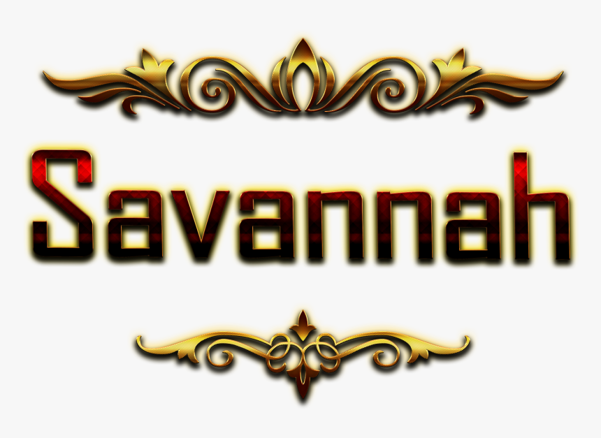 Savannah Decorative Name Png - Harsh Name, Transparent Png, Free Download