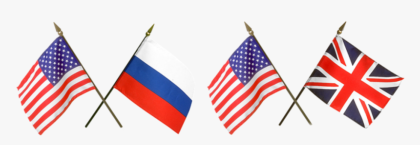 Flags, Russia, American Flag - English And American Flags, HD Png Download, Free Download