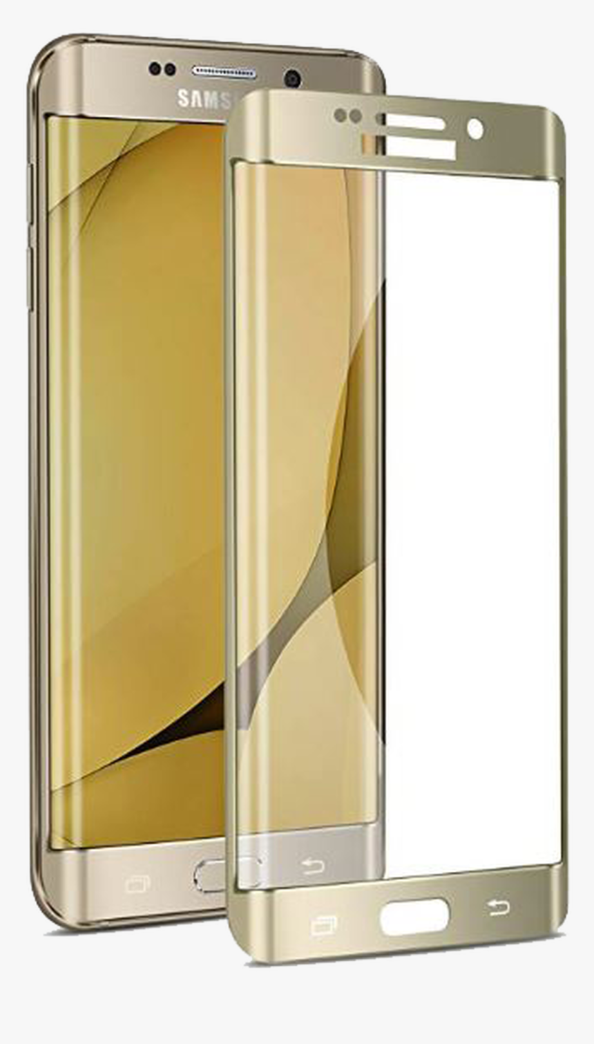 Samsung Galaxy S6 Edge Plus 3d Full Cover Gold - Samsung Galaxy S6 Edge, HD Png Download, Free Download