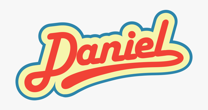 Daniel Retro Name Sign Png - Graphic Design, Transparent Png, Free Download