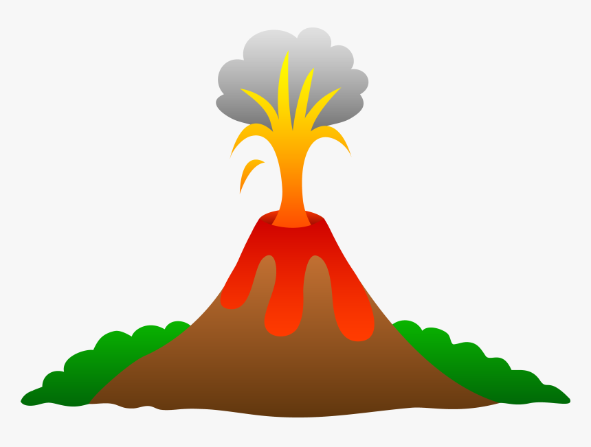 Volcano Lava Animation Clip Art - Volcano Clipart, HD Png Download, Free Download