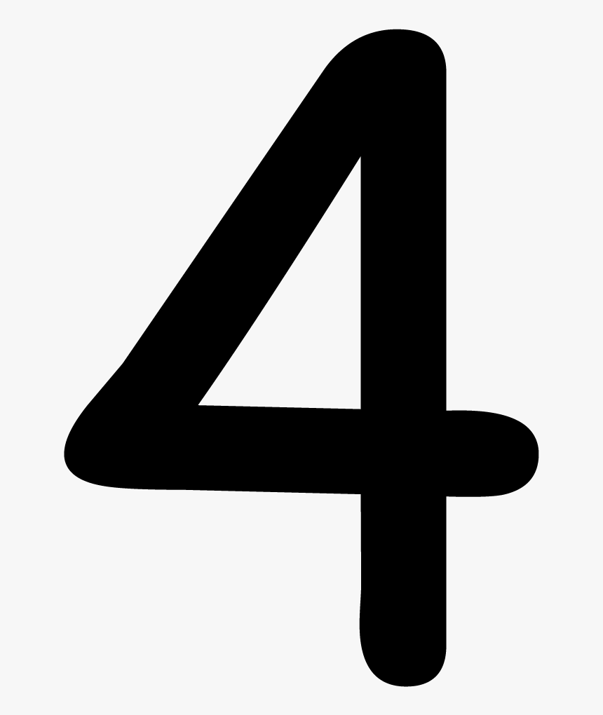 Number 4 Png - Black Number 4 Clip Art, Transparent Png, Free Download