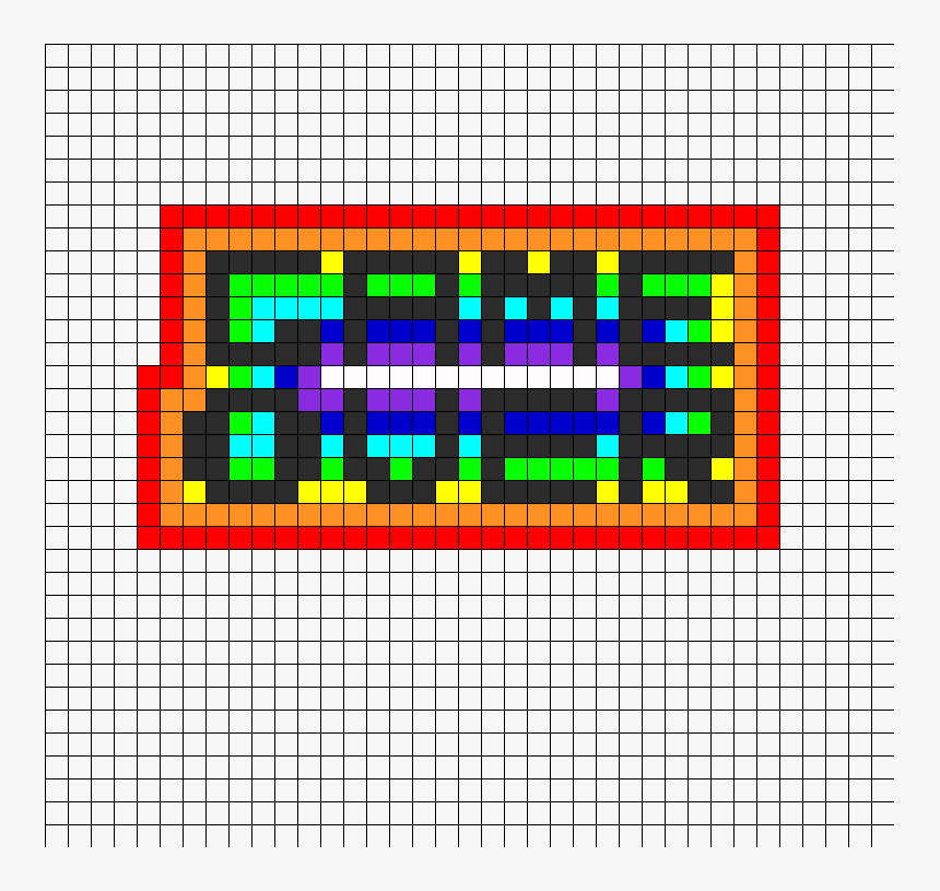 Game Over Perler Bead Pattern / Bead Sprite - Game Over Sprite, HD Png Download, Free Download