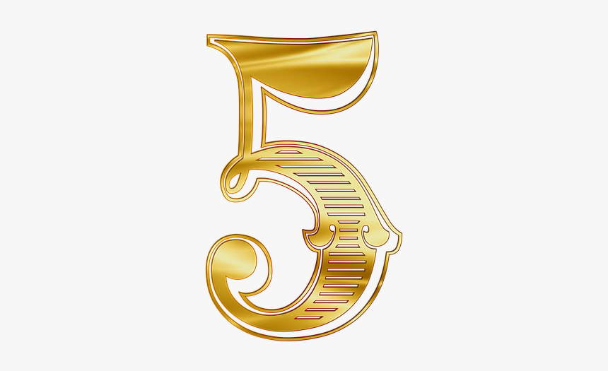 The Number Of, Figure, Five, Png - Dorado Numero 45 Png, Transparent Png, Free Download