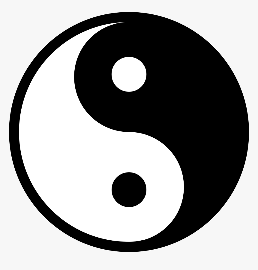 Yin-yang Symbol In Yoga Teachings Of Paramhansa Yogananda - Taoism Symbol Png, Transparent Png, Free Download
