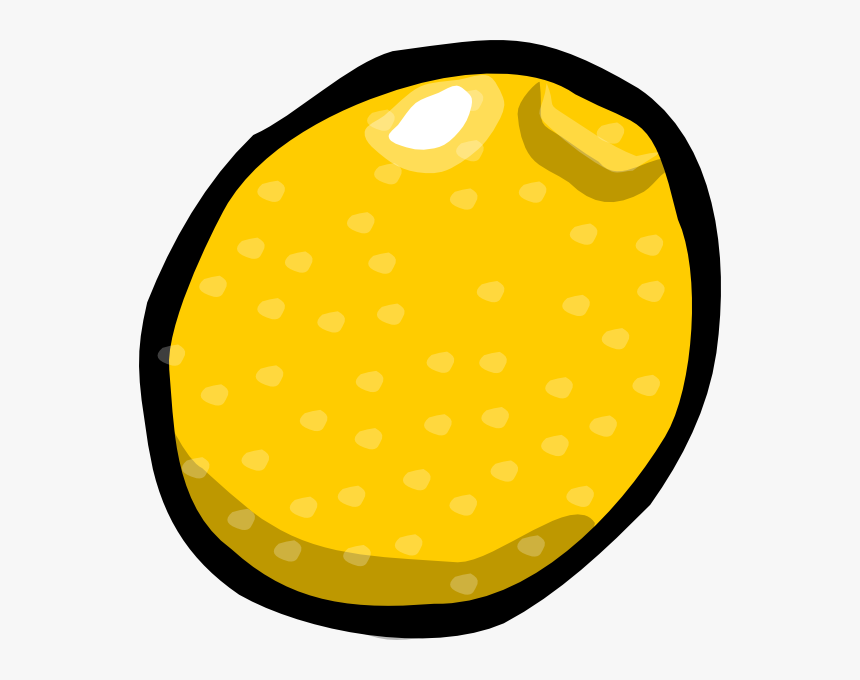 Cartoon Lemon Svg Clip Arts - Lemon Clip Art, HD Png Download, Free Download