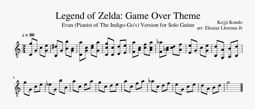 Original Zelda Game Over Theme, HD Png Download, Free Download