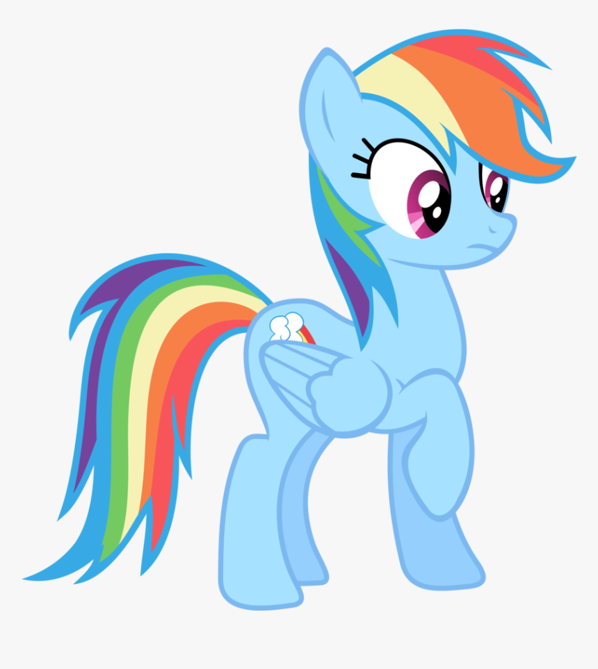 My Little Pony Clipart Purple - Rainbow Dash My Little Pony Svg, HD Png Download, Free Download