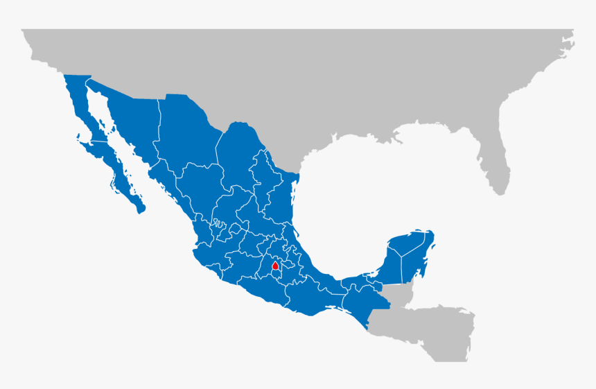 Png Map Of Mexico Dibujos, Transparent Png, Free Download