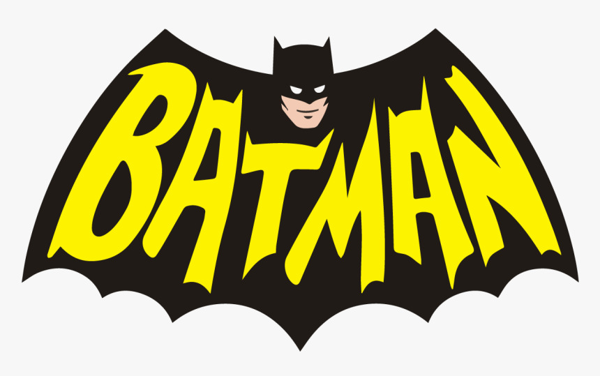 Batman Logo Vintage Retro Dc Comics 1966 Classic Tv - Batman Graphic Png, Transparent Png, Free Download