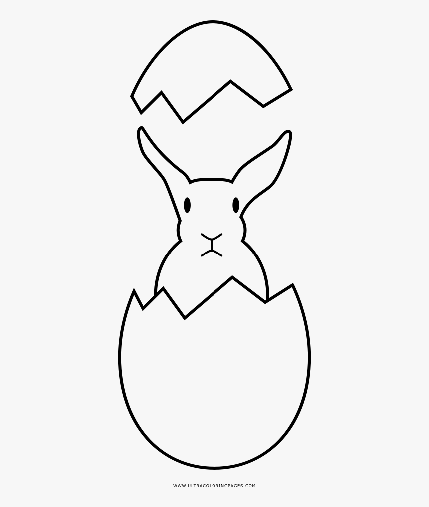 Coelhinho Da Páscoa Coloring Page - Line Art, HD Png Download, Free Download