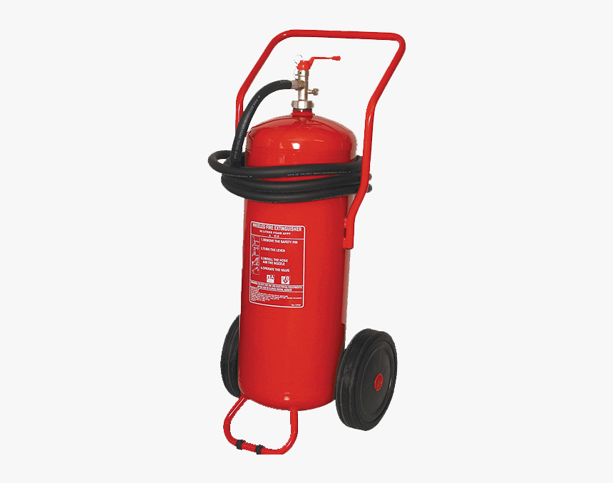 Trolley Mounted Foam Extinguishers, HD Png Download, Free Download