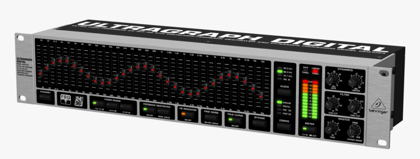 Equalizador Bivolt - Deq1024 - Behringer Pro-sh - Behringer Equalizer Deq1024, HD Png Download, Free Download