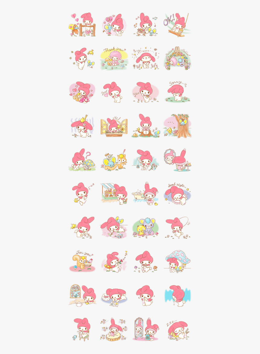 Line スタンプ マイメロ, HD Png Download, Free Download