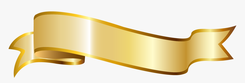 Golden Gold Ribbon Free Transparent Image Hd Clipart - Golden Ribbon Png Hd, Png Download, Free Download