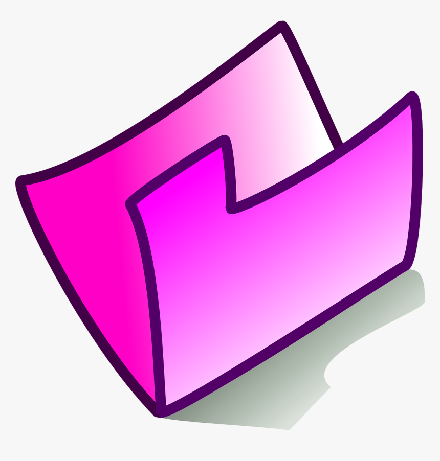 Pink Folder Clipart, HD Png Download, Free Download
