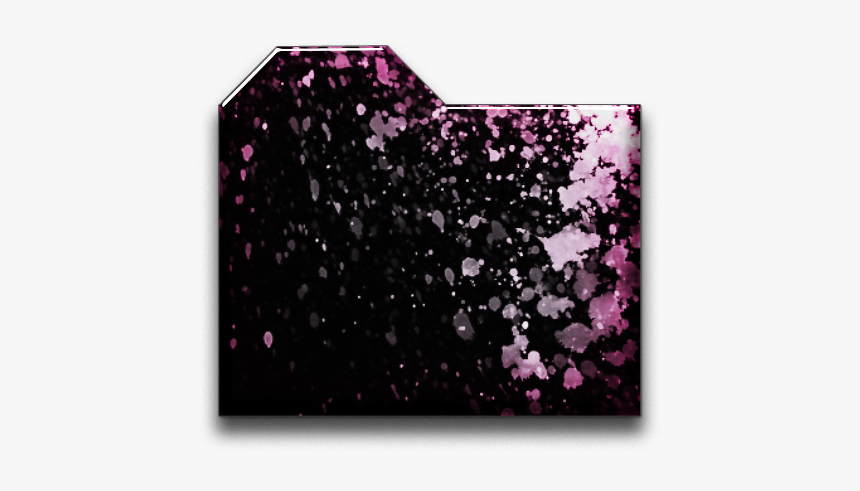 Black And Pink Folder Icons - Black Folder Icon No Background, HD Png Download, Free Download