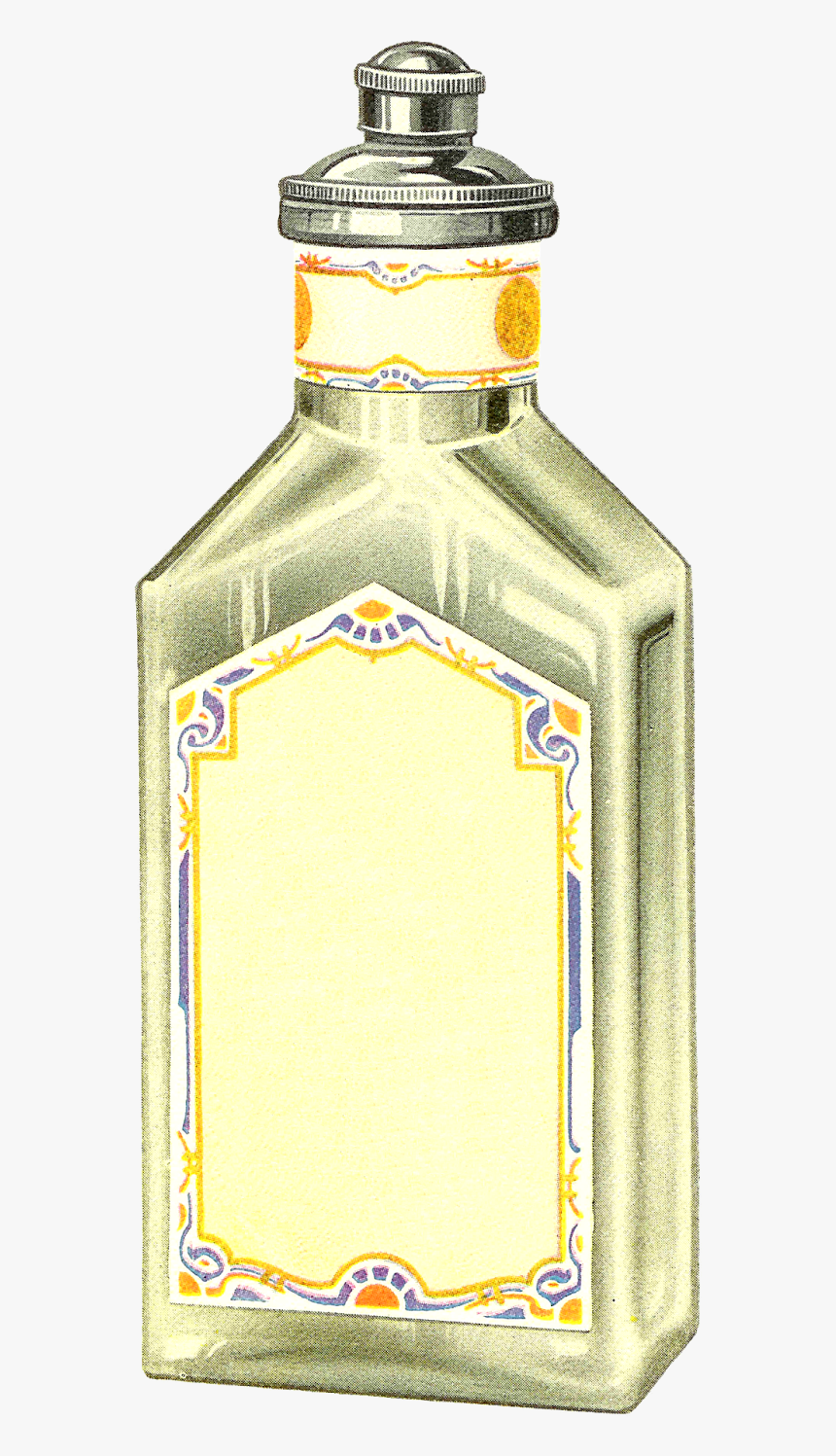 Blank Label Png - Glass Bottle, Transparent Png, Free Download