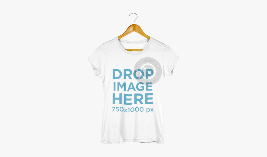 Hanger Women T Shirt Mockup, HD Png Download, Free Download