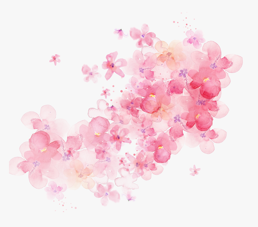 Aquarela, Floral, Natureza - Purple Watercolor Flowers Png, Transparent Png, Free Download