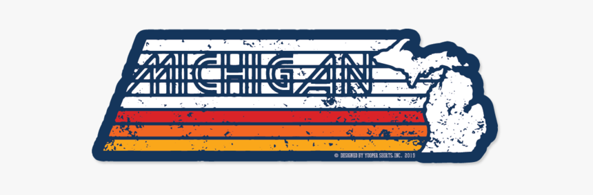 Sticker - "michigan Faded, HD Png Download, Free Download