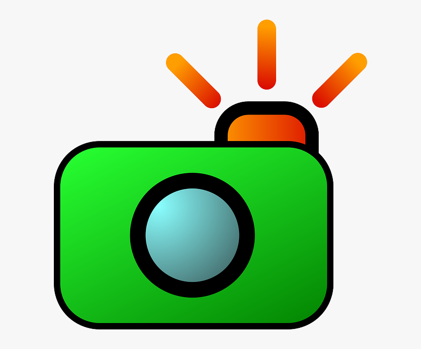 Free Simple Cartoon Camera Clip Art - Camera Clip Art, HD Png Download, Free Download
