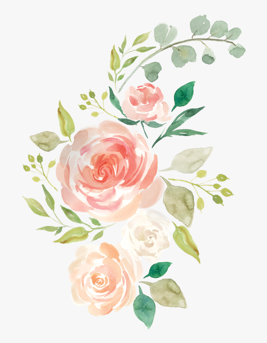 #floral #aquarela #flor - Pastel Watercolor Flower Png, Transparent Png, Free Download