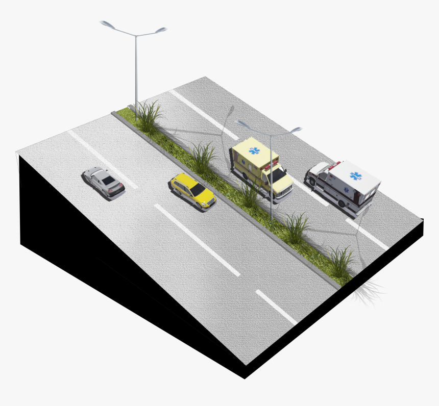 Transparent Ambulancia Png - Highway, Png Download, Free Download