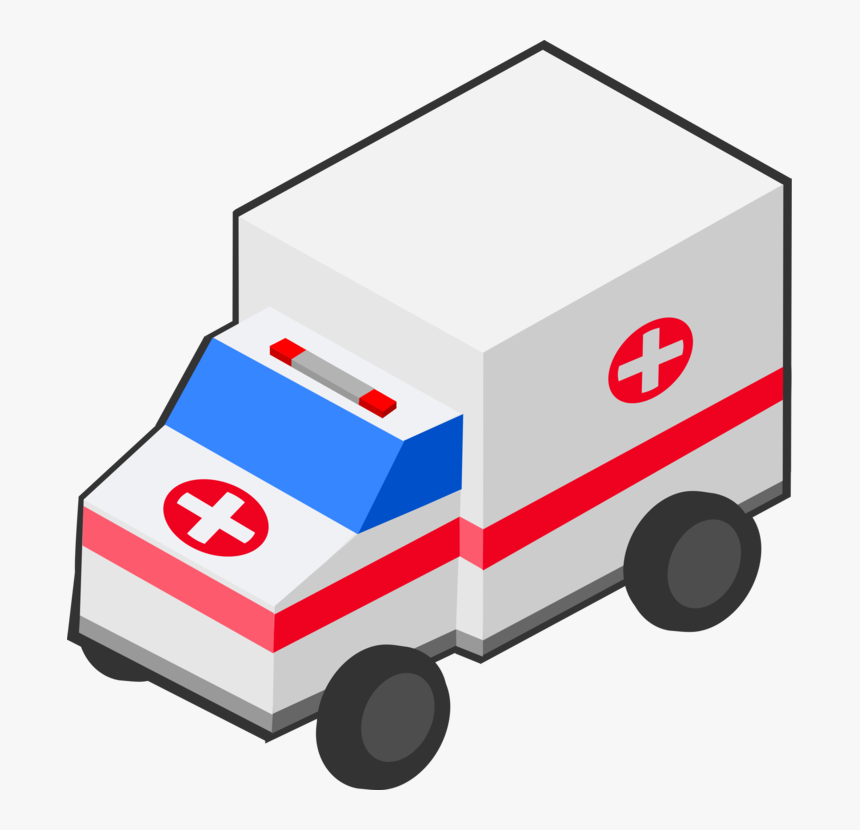 Ambulancia, Coche, Isométrica, Médica, Vehículo - Ambulance Clipart Vector, HD Png Download, Free Download