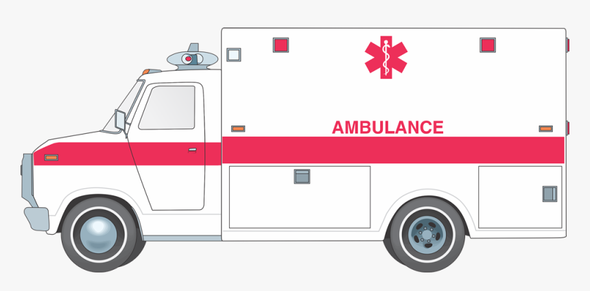 Firetruck Clipart Ambulance Car - Cartoon Clip Art Ambulance, HD Png Download, Free Download