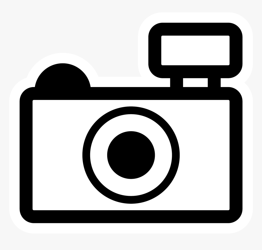 Camera - Clipart - Outline Camera Clipart Black And White, HD Png Download, Free Download