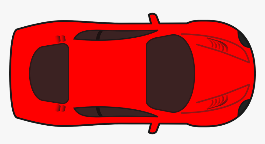 Car, Red, Vehicle, Automobile, Auto, Drive, Wheel - Car Clipart Top View, HD Png Download, Free Download