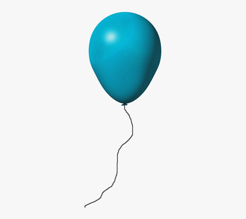 Light Blue Balloon Transparent Background - Light Blue Balloon No Background, HD Png Download, Free Download