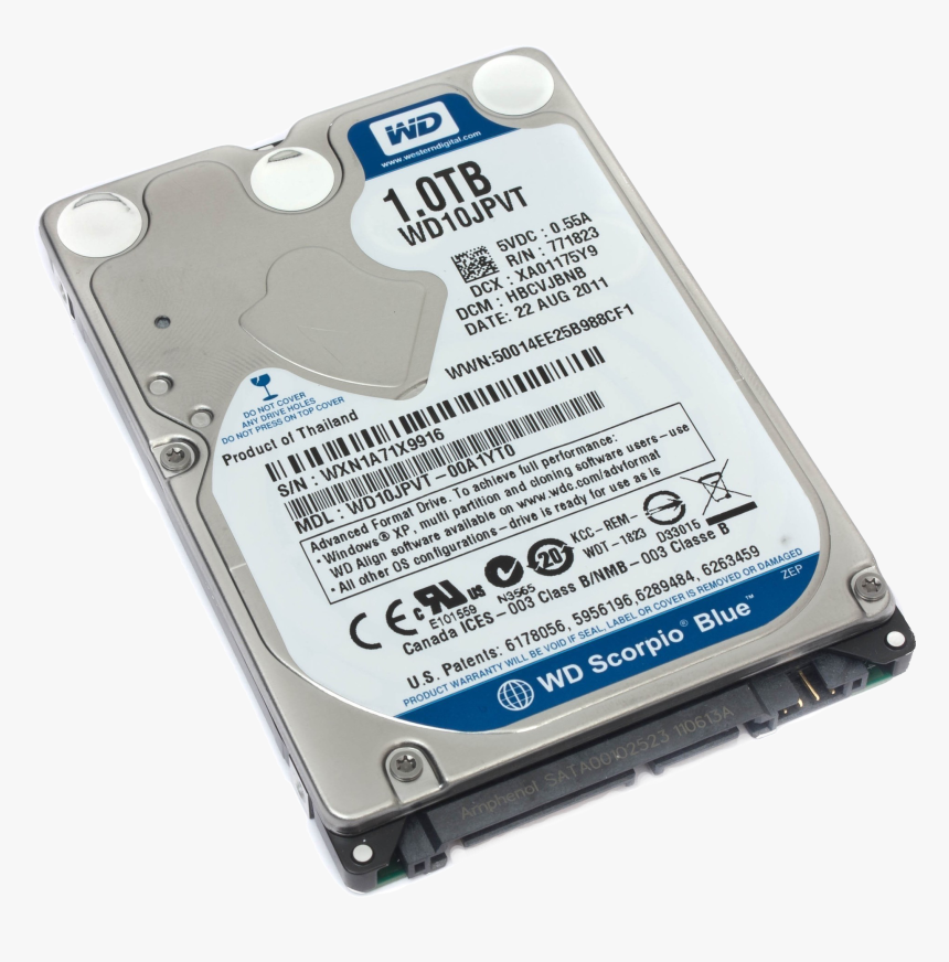 Laptop Hard Disk Png Transparent Hd Photo - 1 Tb Harddisk Notebook, Png Download, Free Download