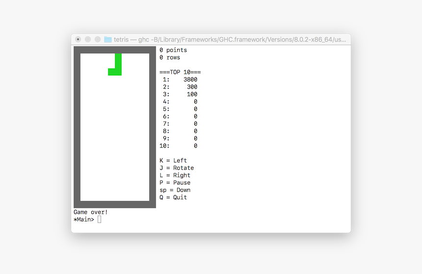 [the Tetris Game After Completing B03] - Prelude Game In Haskell, HD Png Download, Free Download