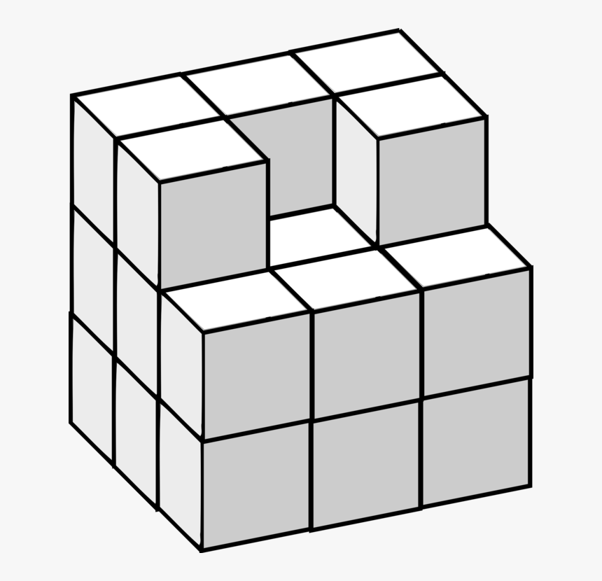 Transparent Cube Clipart - Toys Cube Clipart Black And White, HD Png Download, Free Download