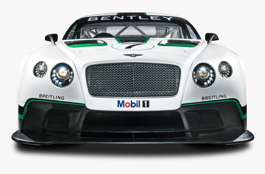 Bentley Continental Gt3 R Car Front View Png Image - Bentley Gt3, Transparent Png, Free Download