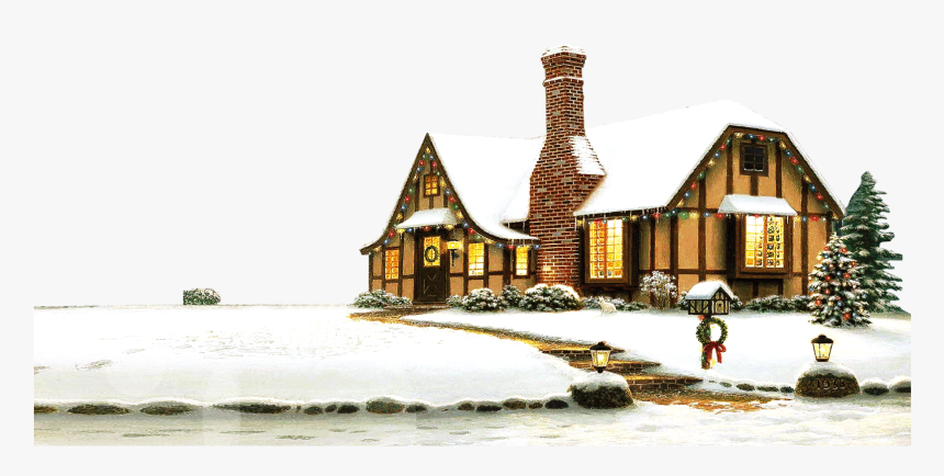 Snowfall Free Painting Christmas Winter - Christmas Day, HD Png Download, Free Download
