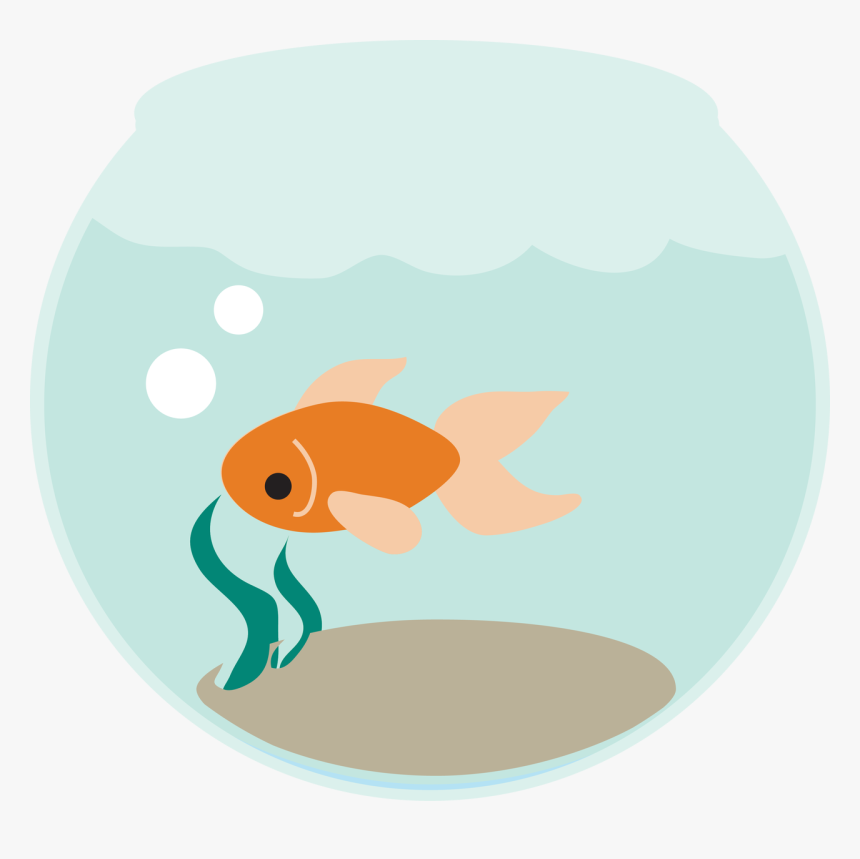 Fish Bowl Svg Cut File - Fish Bowl Illustration Png, Transparent Png, Free Download