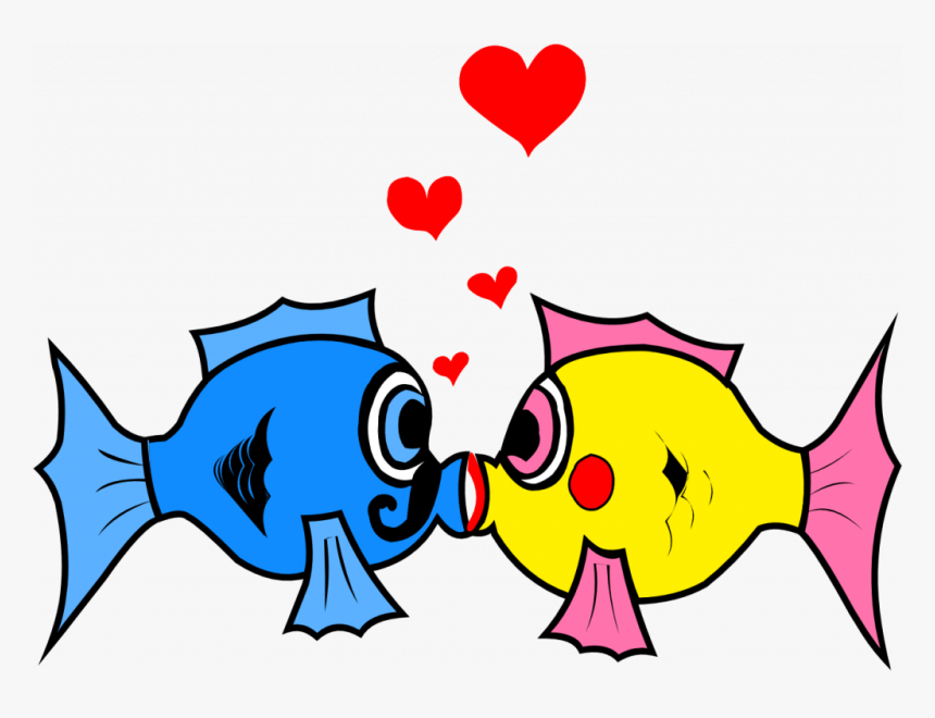 Fish Bowl Clipart Class Pet - Fish Kiss Clipart, HD Png Download, Free Download