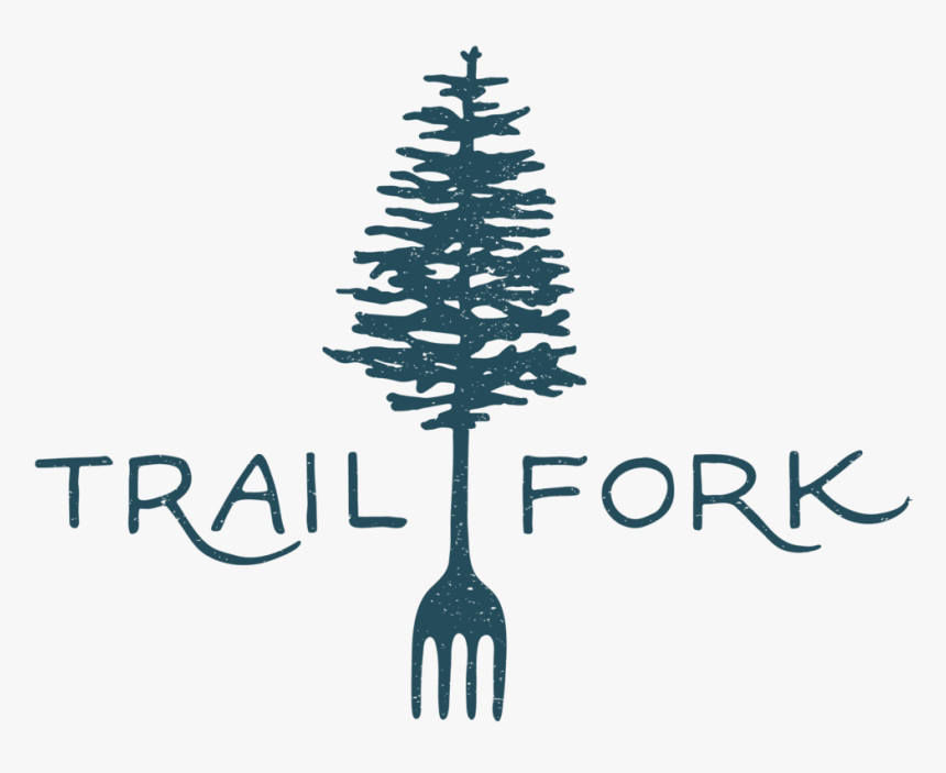 Trail Fork Branding Final Distressed Blue - Trail Fork Logo, HD Png Download, Free Download
