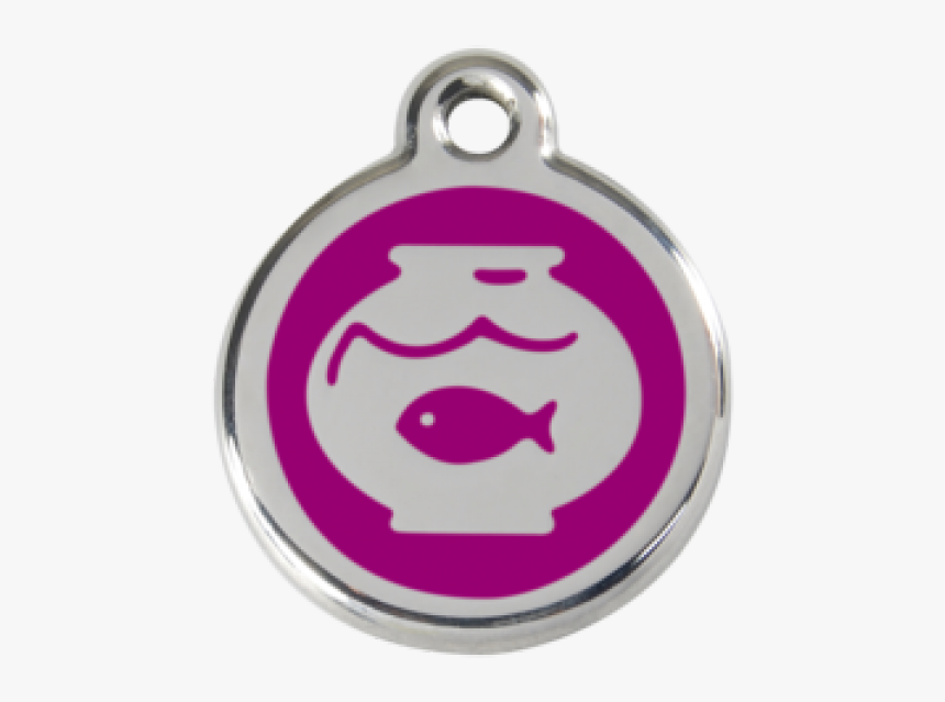 Purple Fish Bowl Pet Tag - Red Dingo, HD Png Download, Free Download