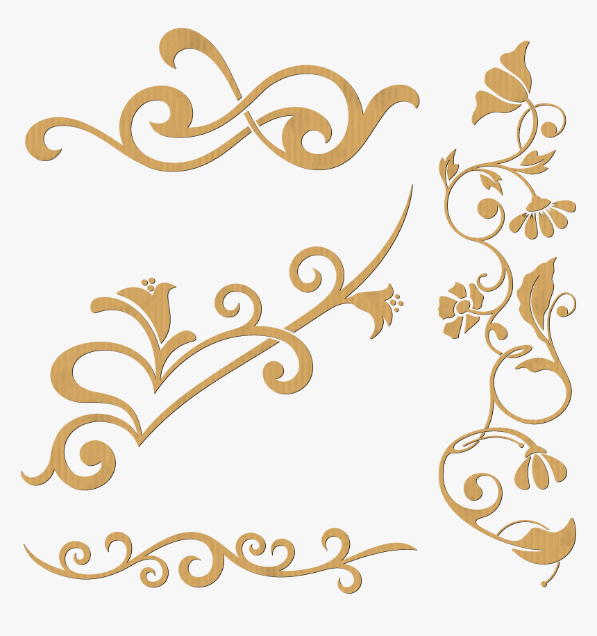 Floral Elements Png, Transparent Png, Free Download