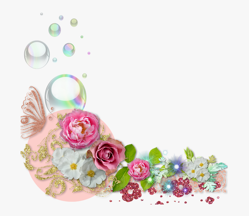 Cluster, Scrapbook, Flowers, Spring, Pink, Flower - Scrapbook Flowers Png, Transparent Png, Free Download